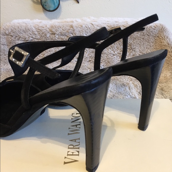 Sexy Suede Vintage Vera Wang Couture High Heels ~ Made in Italy - Picture 5 of 8